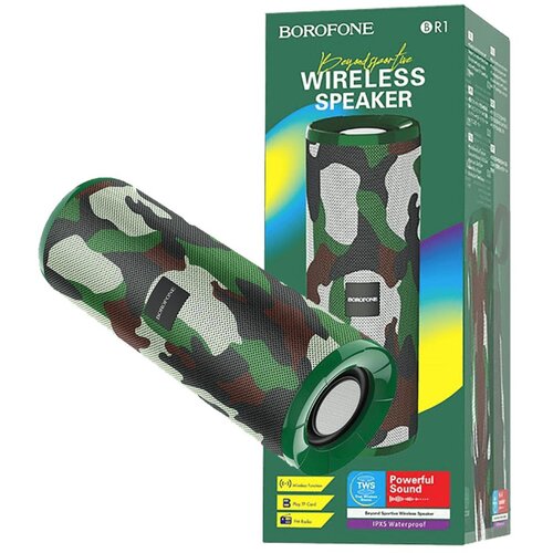 Borofone Zvučnik bežični, Bluetooth, 1200 mAh, 3 h, maskirna zelena – BR1 Beyond Green Cijene
