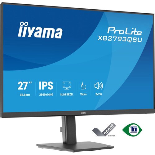 Iiyama ProLite XB2793QSU-B1 computer monitor 68.6 cm (27) 2560 x 1440 pixels Quad HD LED Black Cijene