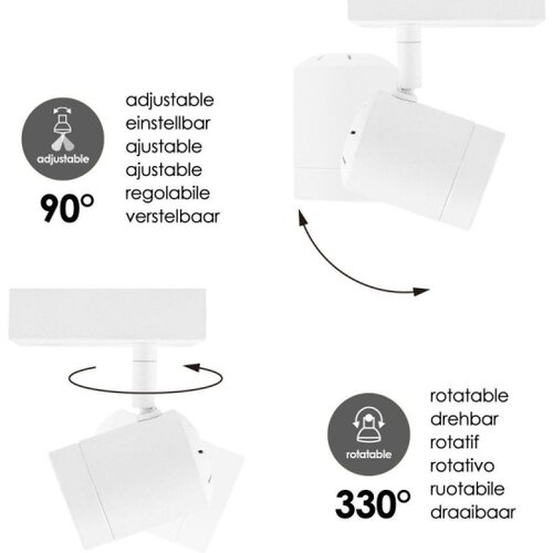  LED prigu&amp;scaron;iva spot svetiljka MANU 1xGU10/5,8W/230V bela Slike
