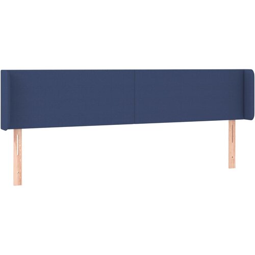  Uzglavlje s u&amp;scaron;ima plavo 183x16x78/88 cm od tkanine Slike