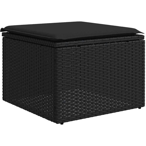 vidaXL 2-dijelni set vrtnih sofa s jastucima crni od poliratana bagrem Cene