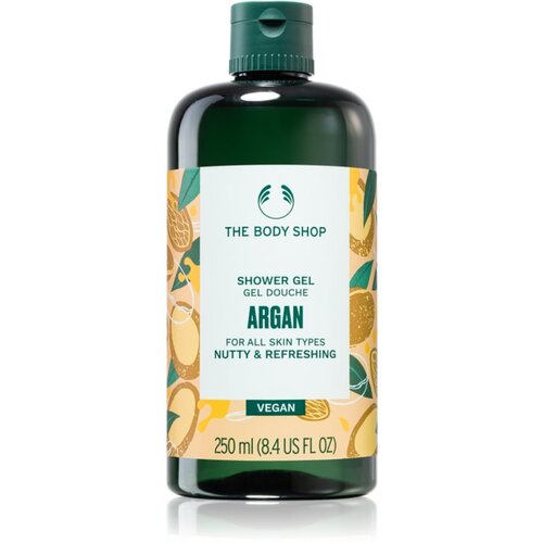 The Body Shop Argan Shower Gel osvježavajući gel za tu&amp;scaron;iranje s arganovim uljem 250 ml Slike
