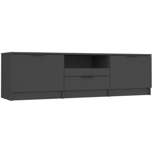 Maison Chic TV omarica - TV enota - Televizijska omarica črna 140x35x40 cm konstruiran les, (21701452) Cene