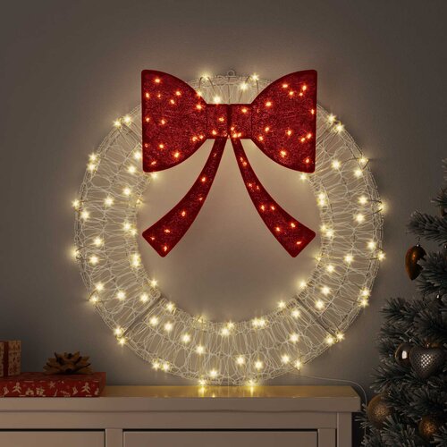  Vijenac s 60 LED svjetlima Topla bijela 76 x 76 x 8,5 cm Akril Cijene