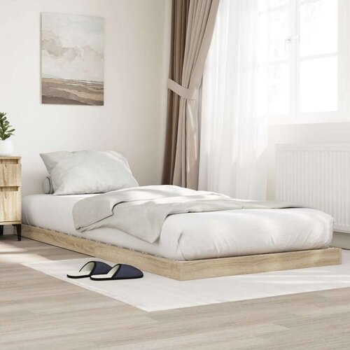  Posteljni okvir Sonoma 75 x 190 cm Konstruiran les, (5000121528) Cene