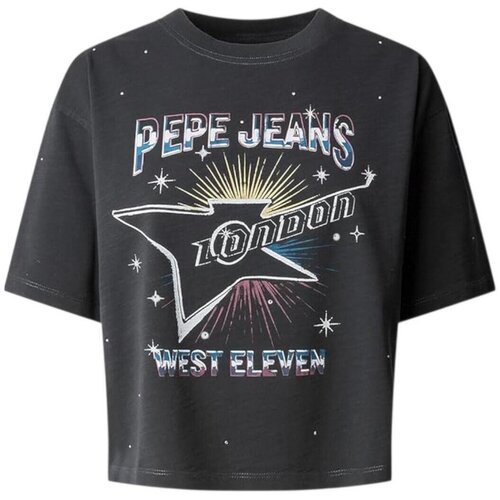 PepeJeans Majice s kratkimi rokavi PL505991 999 Črna Slike