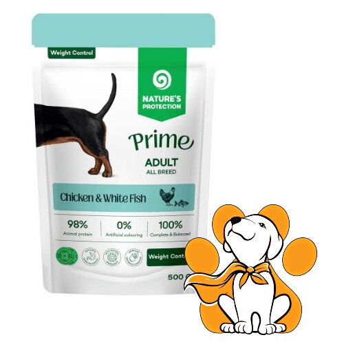 Nature's Protection Weight Control Chicken&White Fish 85g, Vlažna Hrana Za Pse Cene