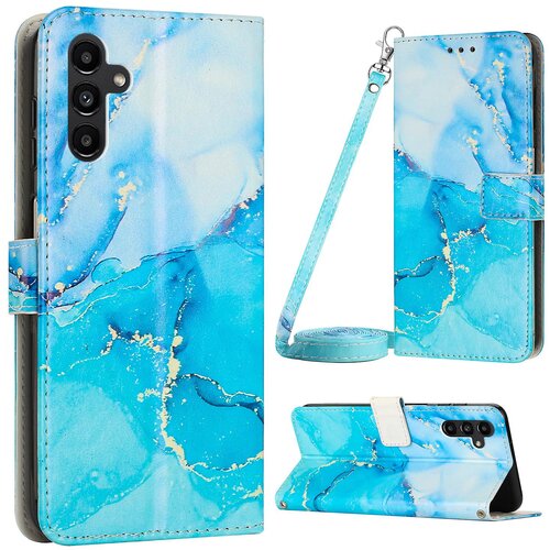 INORCO Za Samsung Galaxy A34 5G marmorni vzorec, ovitek za telefon, stojalo, usnjena torbica z naramnico, (22034048) Cene