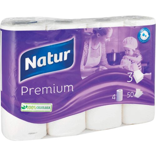  Ubrus NATUR Premium 3sloja 4kom Cene