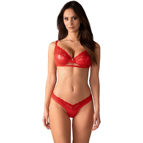 Obsessive Aliosa 2-pcs Set Red S/M Slike
