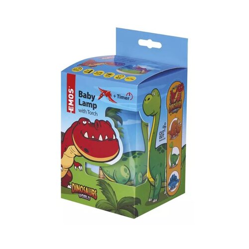 Emos LED otroška nočna lučka s svetilko Dino 3×AAA P3380 Cene