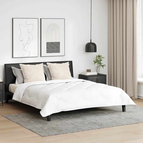vidaXL Set deka s jastukom 3 pcs Bijelo 200 x 220 cm Mikrovlakna Cijene