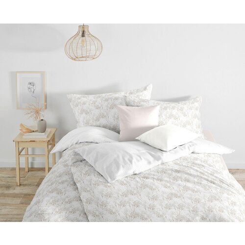 Fleuresse posteljnina bed art s 140/200 cm mako saten bela, bež Cene