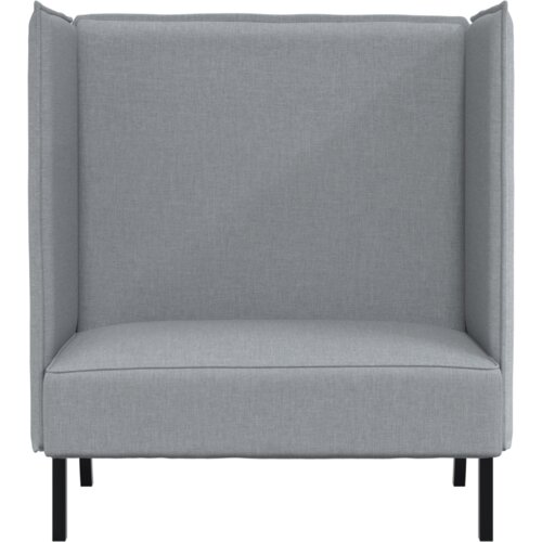 VidaXL Sofa s visokim naslonima Svjetlosiva 109x56x121 cm Tkanina Slike