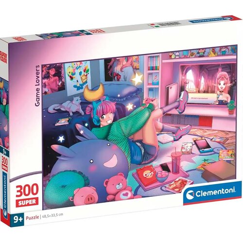 Clementoni Ljubitelji igara 300-dijelni Super puzzle - Cene