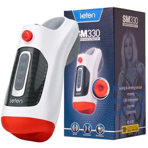 LETEN MASTURBATORS SM330 Automatic Masturbator with Vibrating, Sucking and Moaning Function Slike