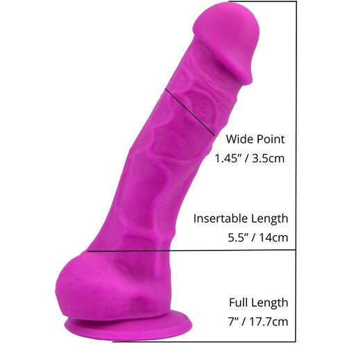Loving Joy Dildo Realistic Purple 7 Slike