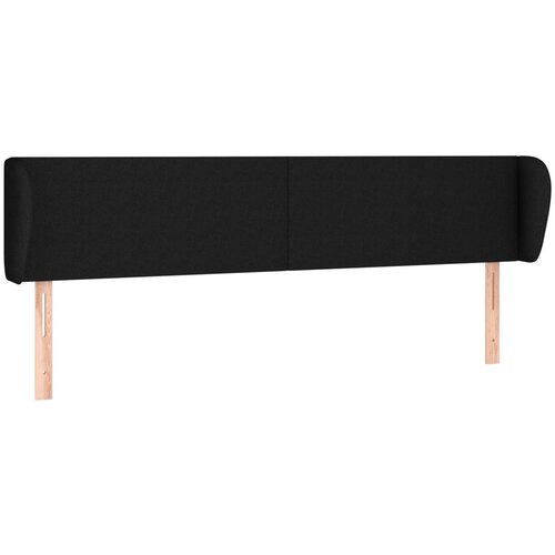 Maison Chic posteljno vzglavje - vzglavna omarica - nočna omarica z u&amp;scaron;esi črno 183x23x78/88 cm blago, (21712694) Slike