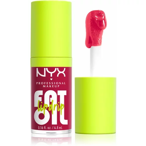 NYX Professional Makeup Fat Oil Lip Drip olje za ustnice odtenek 05 Newsfeed 4,8 ml