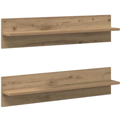  Polica na zidu Zidne 2 pcs Umjetnički hrast 80 x 11,5 x 18 cm Slike