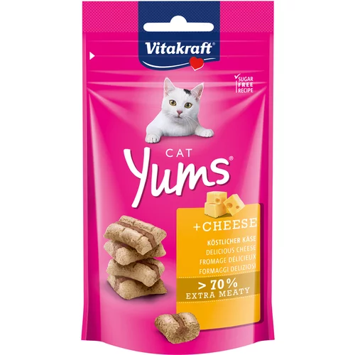 Vitakraft Cat Yums - Varčno pakiranje: sir (3 x 40 g)