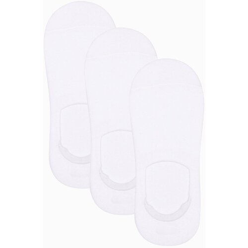 Ombre Men's foot socks 3-pack - white Cene