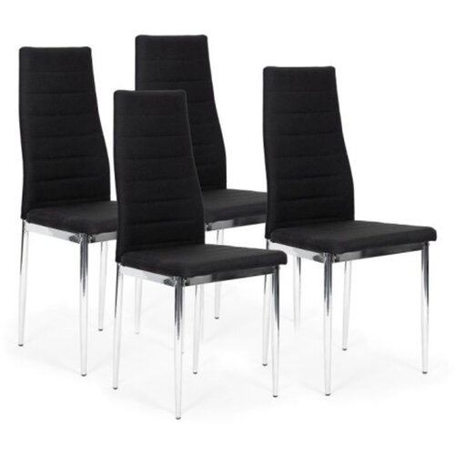 Modern Home Trepezarijske stolice set 4 kom Tami eko koža Black Cene
