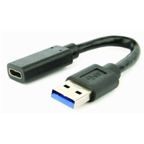 Gembird USB 3.1 AM to Type-C female adapter cable, 10 cm, black Slike