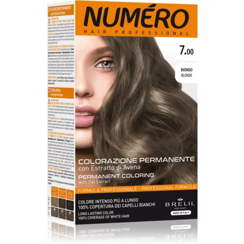 Brelil Numéro Permanent Coloring barva za lase odtenek 7.00 Blonde 125 ml