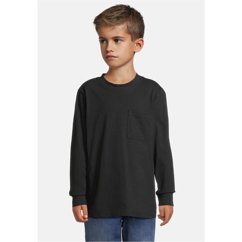 Urban Classics Boys' long-sleeved T-shirt with pocket black Cene