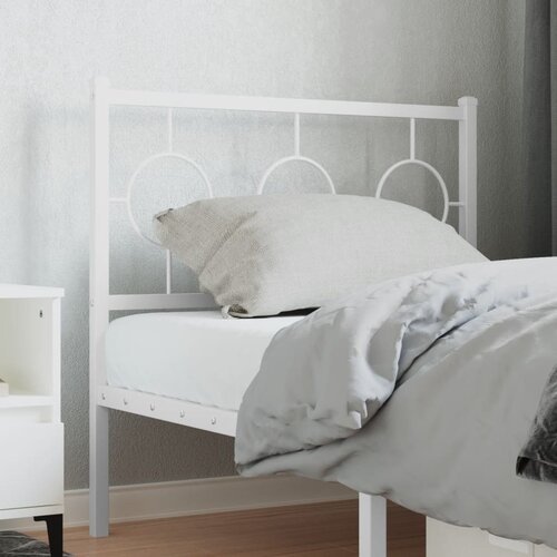  The Living Store Kovinsko vzglavje belo 90 cm - Vzglavje, (21498723) Cene
