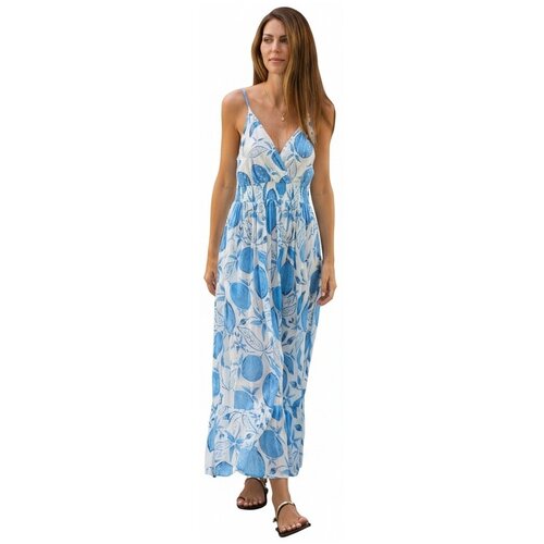Isla Bonita By Sigris Dolge obleke Dolga Midi Obleka Bela Cene