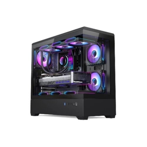 StarSolution Kuciste Stars Solution S04 Crno, Tempered Glass 3x12cm Argb Slike
