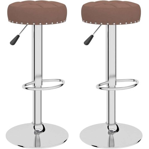  Barski stolci od tkanine 2 kom smeđi Cijene