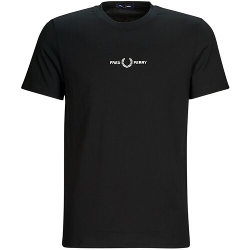 Fred Perry EMBROIDERED T-SHIRT Crna Slike