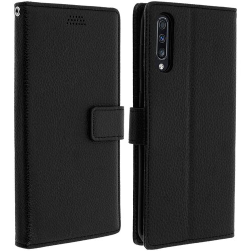 AVIZAR Folio Case Držalo za kartice in stojalo za video, zrnat ucinek - crna str. Samsung Galaxy A70, (20600250) Cene