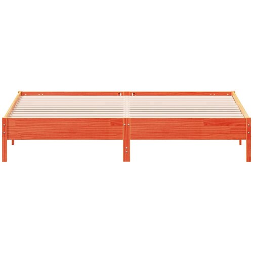  Okvir kreveta bez madraca vo&amp;scaron;tano smeđi 200x200 cm od borovine Slike