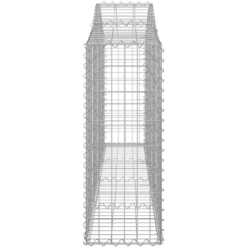  Lučne gabionske ko&amp;scaron;are 11 kom 200x30x80/100cm pocinčano željezo Slike