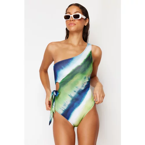 Trendyol Multicolor Striped Strapless Strappy Swimsuit