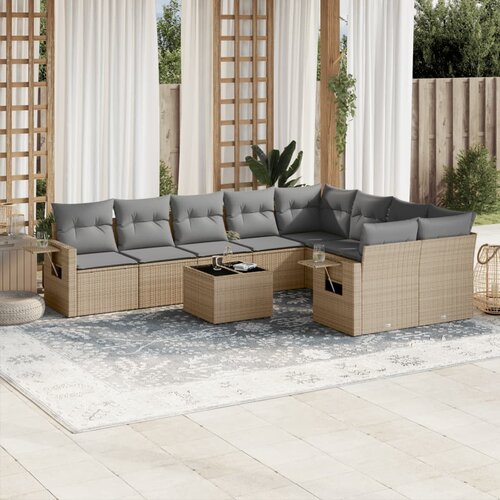  9-dijelni set vrtnih sofa od poliratana s jastucima Cijene