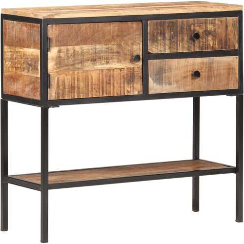 VidaXL Komoda 85x30x80 cm robusten mangov les Slike