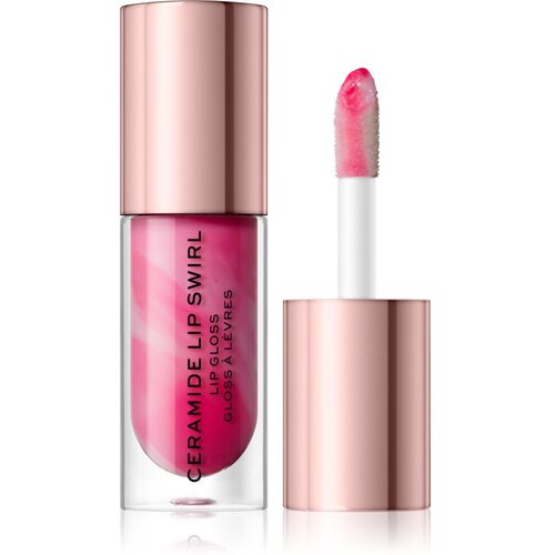 Makeup Revolution Ceramide Swirl hidratantno sjajilo za usne nijansa Sweet Soft Pink 4,5 ml Slike