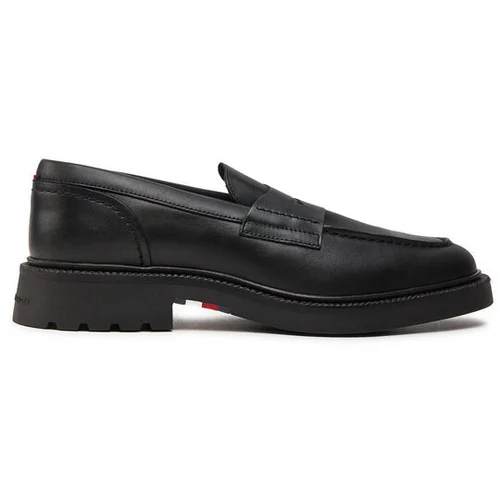 Tommy Hilfiger Nizki čevlji Comfort Lwt Lth Loafer FM0FM05089 Črna