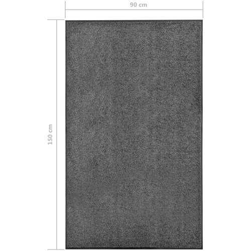  Otirač perivi antracit 90 x 150 cm Slike
