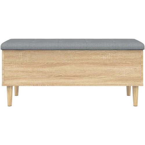  Klupa za pohranu boja hrasta 102x42x46 cm od konstruiranog drva Slike