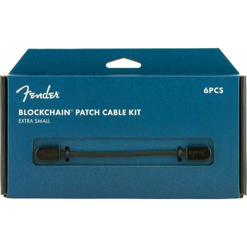 Fender Blockchain Patch Cable Kit XS Črna Kotni - Kotni