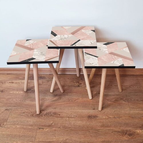 Hanah home set stolića za kafu 3Shp317, 3 dijela, šareni Cene