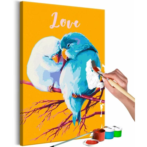  Slika za samostalno slikanje - Parrots in Love 40x60