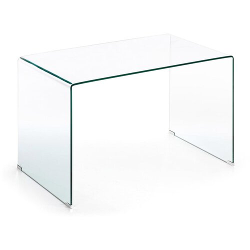 Kave Home Steklena pisalna miza 70x125 cm Burano &amp;ndash; Slike