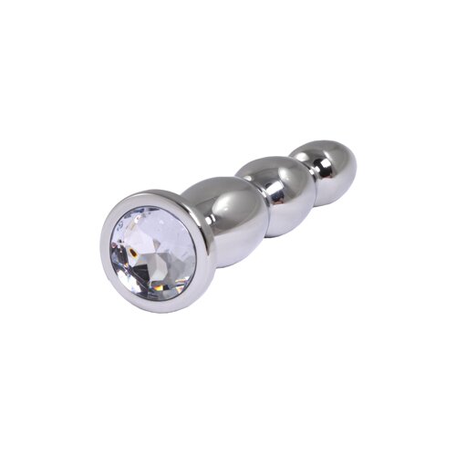 Metalni analni dildo sa belim dijamantom 14cm Cene